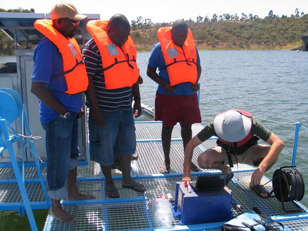 Curso de Limnologia e Gestão de reservatórios, reservatório de Alqueva 2012 